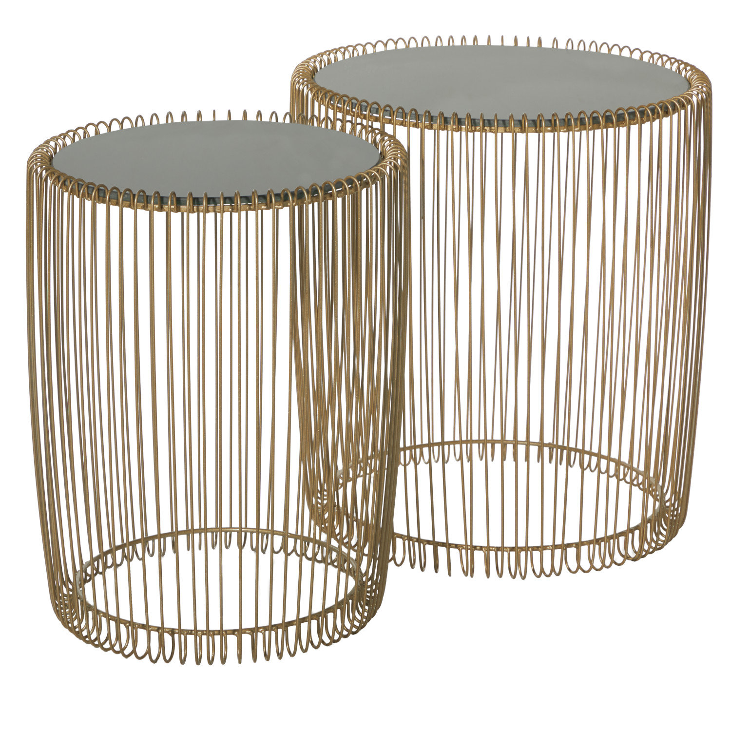 Mercer41 Kirtin Metal/Glass End Table & Reviews | Wayfair