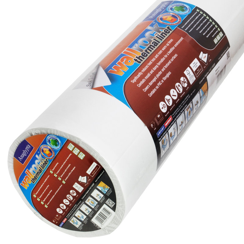 Thermal Liner 10m L x 75cm W Plain Roll Wallpaper