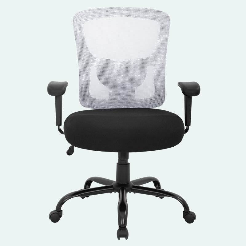Ergonomic High-Back Swivel Executive Mesh Chair, 400 lb. Capacity, White