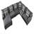 Ruthanne Upholstered U-Shaped Sectional Reversible
