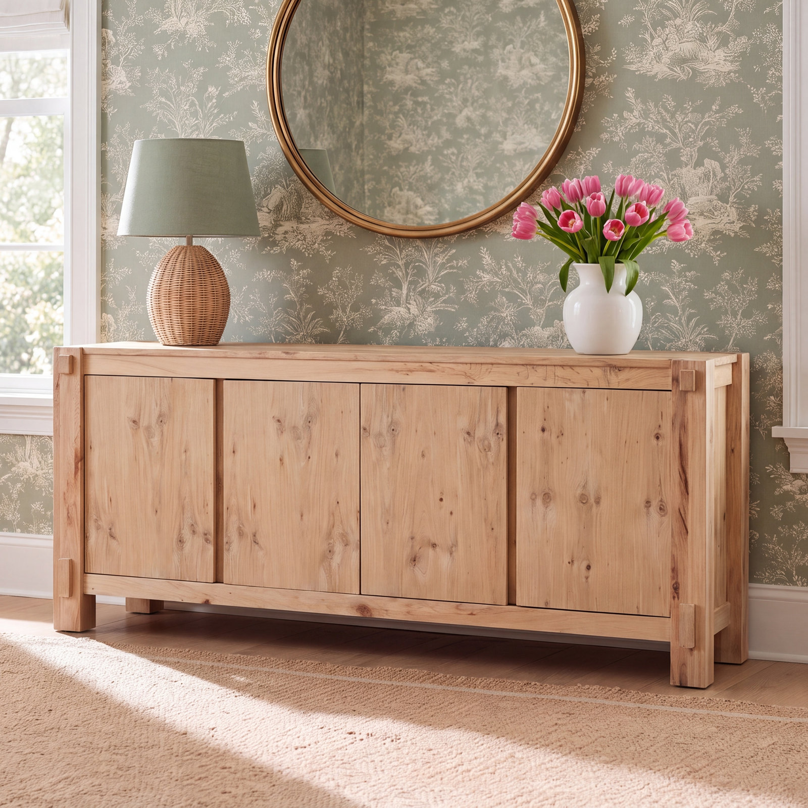 Rhett Oak Buffet Table