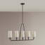Lustre linéaire à 5 lumières