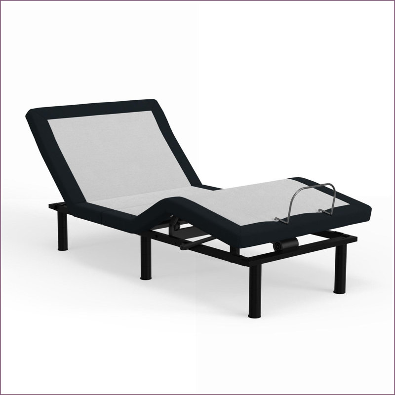 Base de lit simple de taille double réglable avec massage, ports USB et amp; Lumières DEL