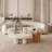 Curved Boucle Sofa