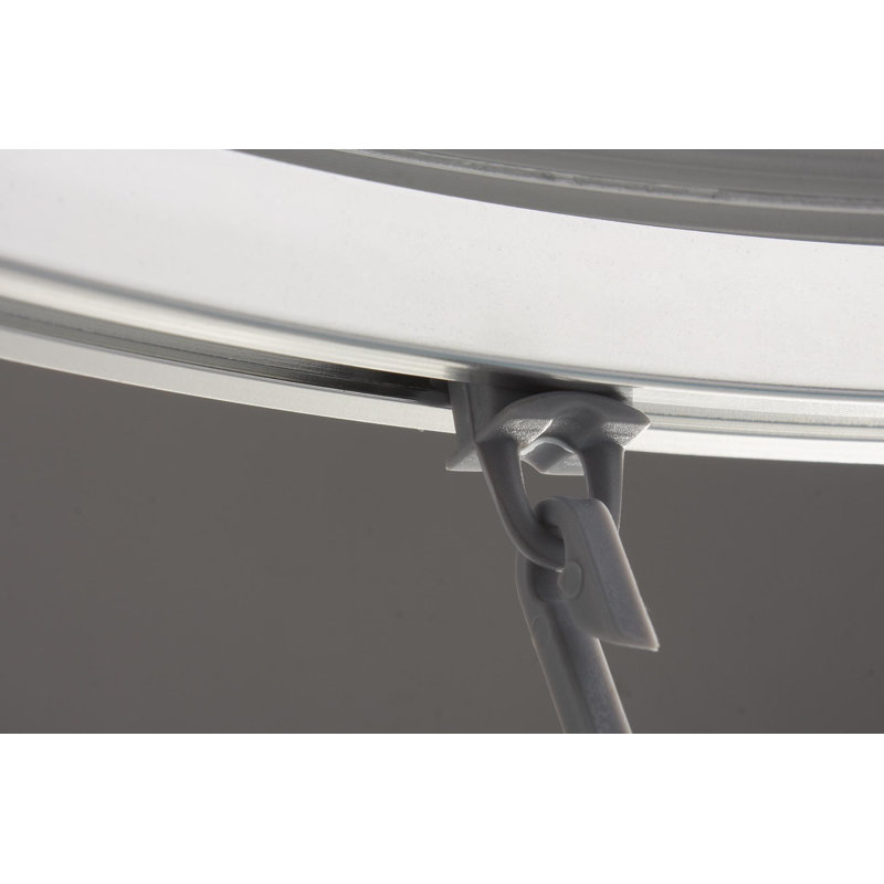 90cm Straight Fixed Shower Curtain Pole, White