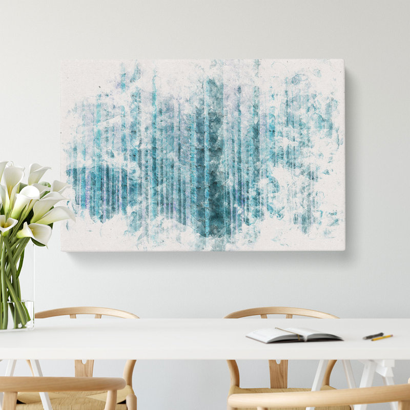 Forest In The Blue - Wrapped Canvas, 60cm H x 91cm W x 3cm D