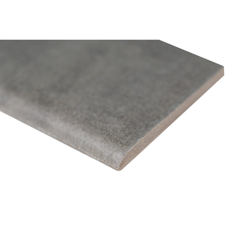 Carreau de faïence en porcelaine mat 3 po x 18 po Gridscale, Ardoise