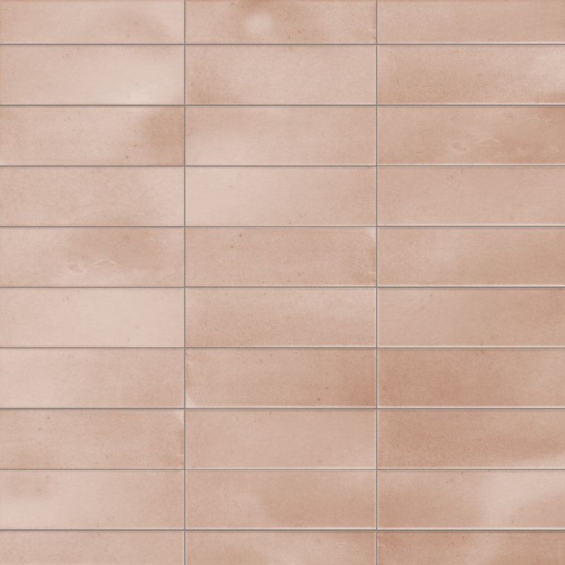 Carrelage mural en porcelaine 2 "x 6" Coco, Verger rose