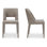 Joyce Dining Chair Light Brown-Set of Two