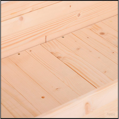 Raised Garden Bed with Legs, 48" x 22" x 30", Elevated Wooden Planter Box, Self-Draining with Bed Liner for Vegetables, Herbs, and Flowers Backyard, Patio, Balcony Use, Natural