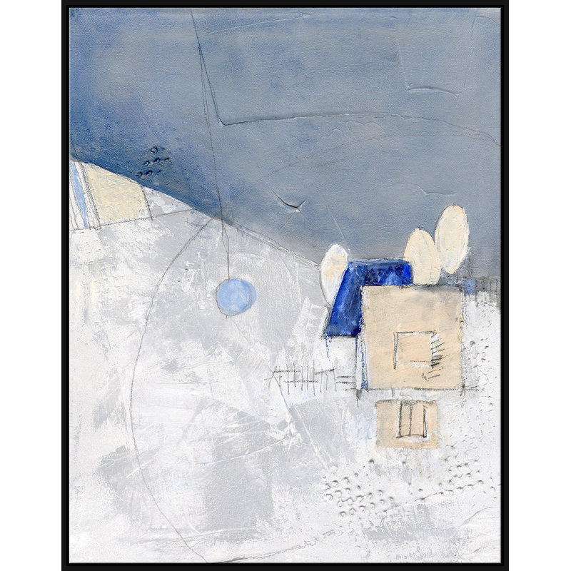 Foothill Giclee On Canvas by Jill Krasner, Black Framed