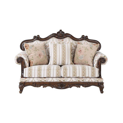 Bennett Loveseat  Beige Fabric