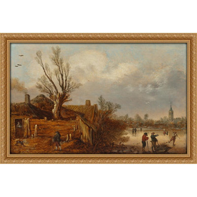 Cottages and Frozen River (1629)