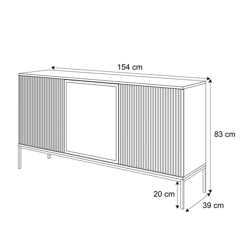 Cinead 154 Cm Wide Sideboard