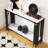 2 Tier Faux Marbling Console Table