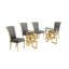 Ensemble de salle à manger avec chaises en velours L 79 po x l 40 po Joneisha-1765640944-1789248542-1765640959