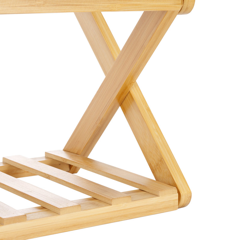 Rayonnage en bois massif de 38,7 po Maydelyn