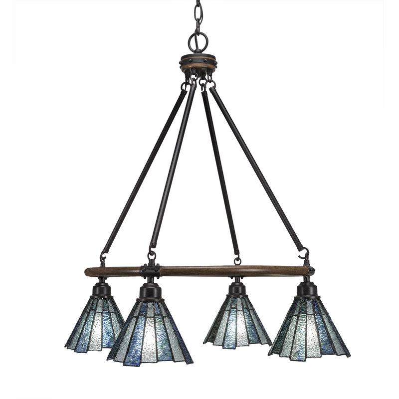 Lustre 4 lumières Blacksmith Blacklight