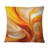 Orange Abstract Warm Fractal Design VII - Fractals Printed Throw Pillow