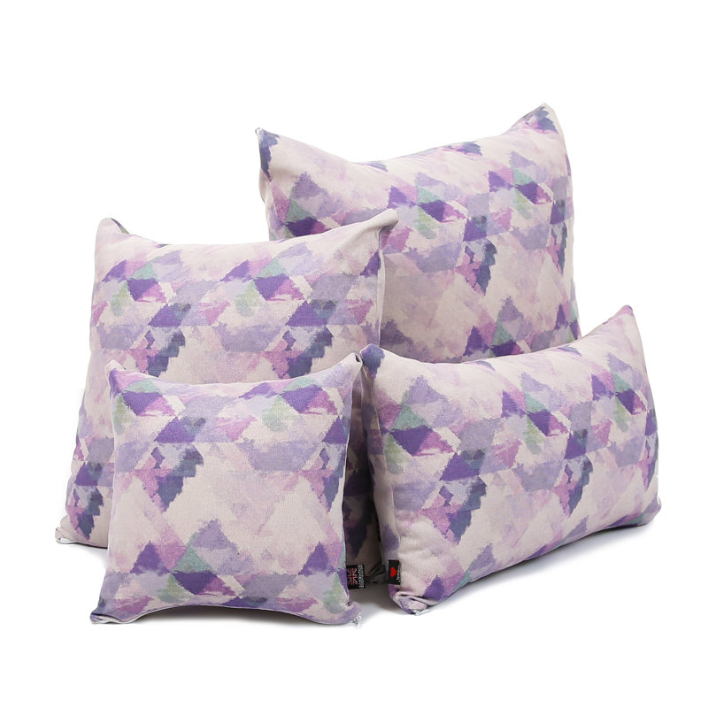 Alva Square Cushion, 55 x 55cm, Purple