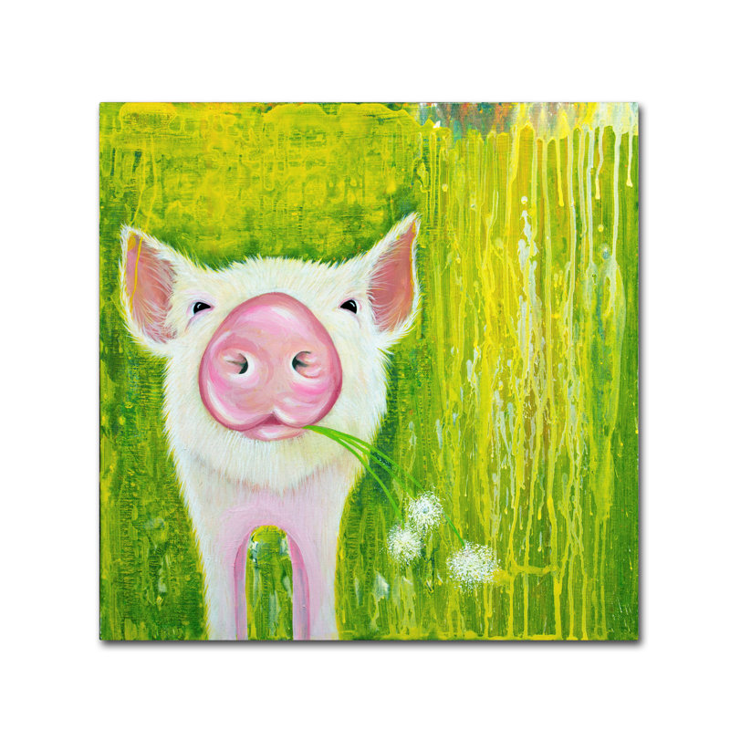 « porc », impression sur toile tendue, H 24 po x l 24 po