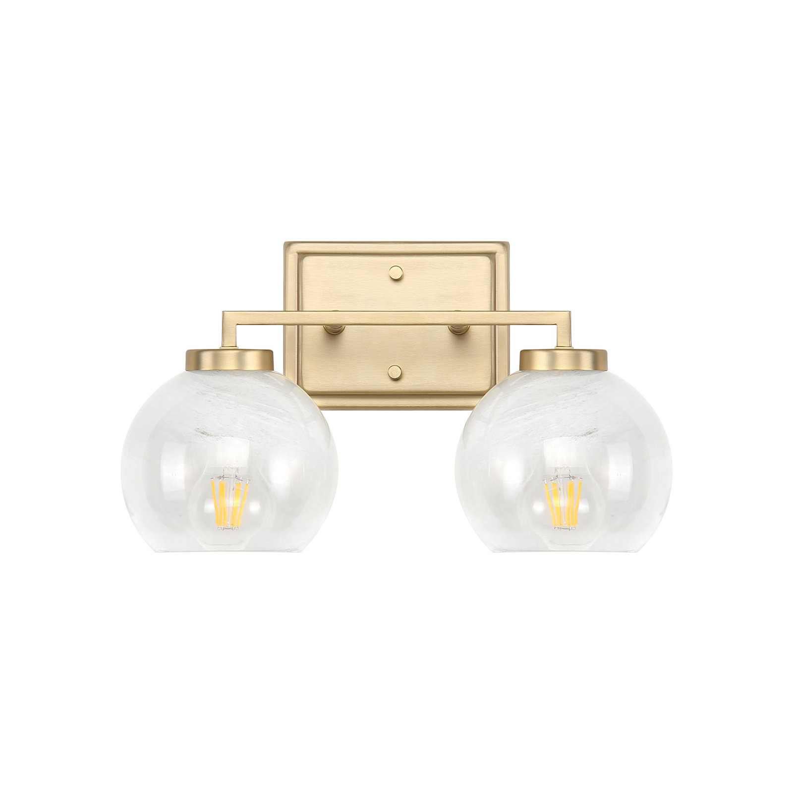 2-Light Vanity Light, Brushed Champagne Bronze