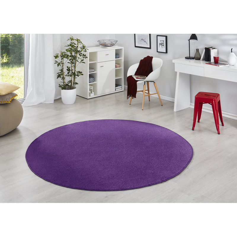 Fancy Purple Rug, Round 133cm