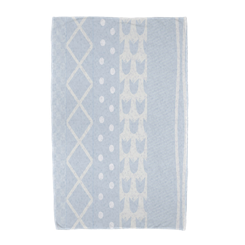 Serviette de plage en microfibre Avelia, Bleu