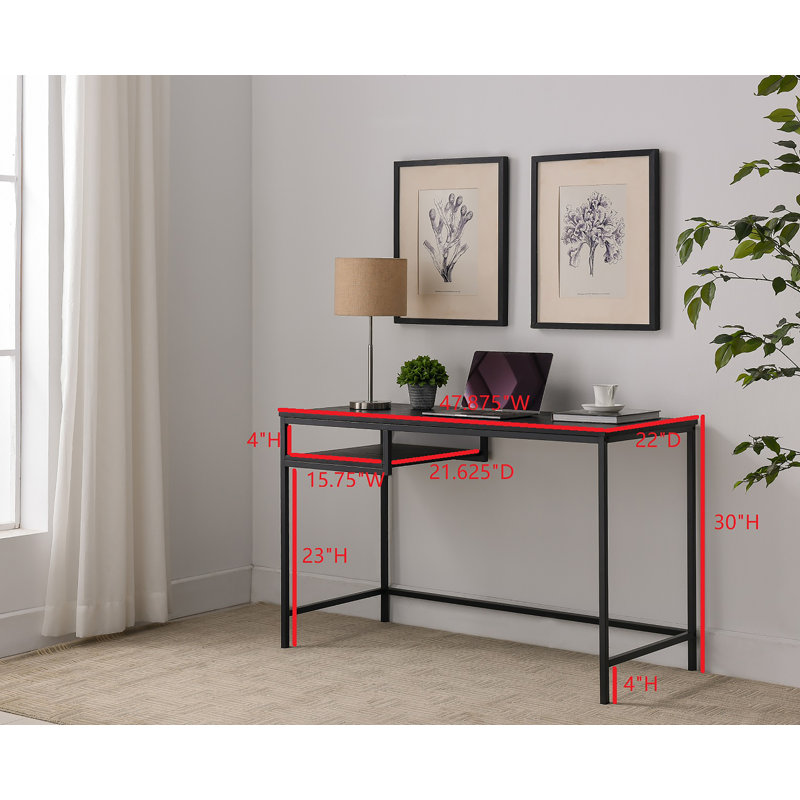 Metal Base Writing Desk