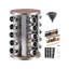 Spice Rack with 20 Jars, Organization for Kitchen Worktop 34 x 19 x 19 cm