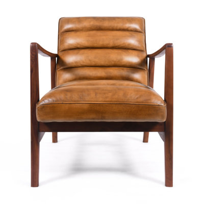 Upholstered Leather Match Accent Chair