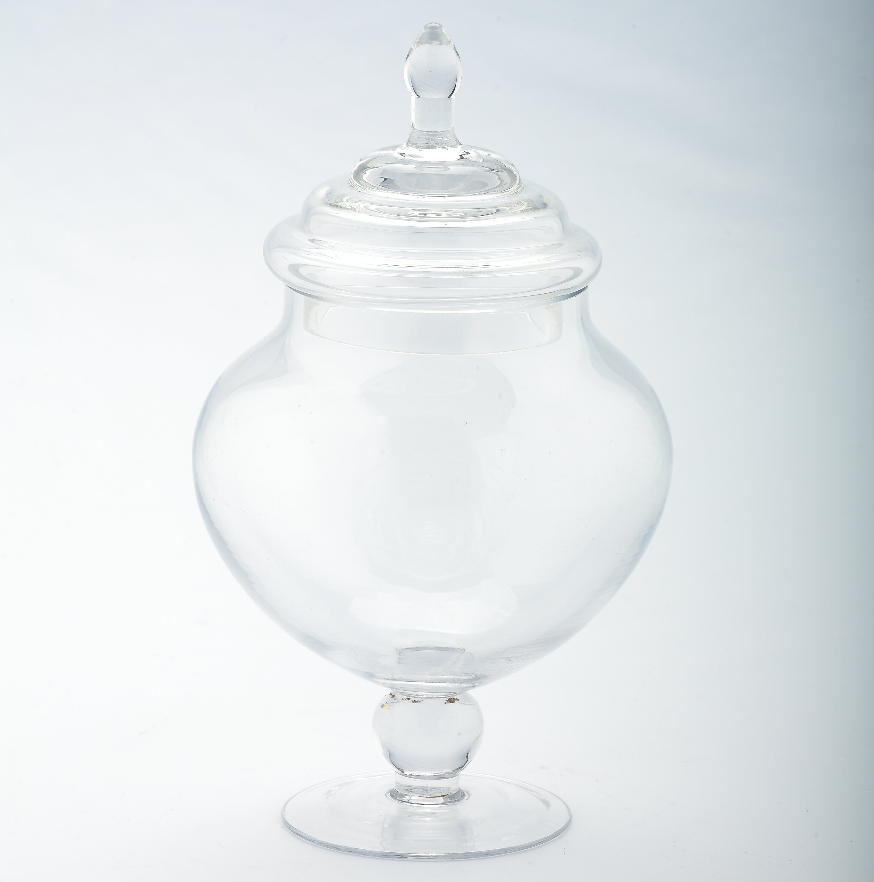 Highland Dunes Round Handblown Glass Apothecary Jar & Reviews | Wayfair