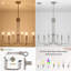 Luminaire suspendu de style lustre minimaliste moderne à 6/8 lumières pour salle à manger Velleda-90545201-100088795
