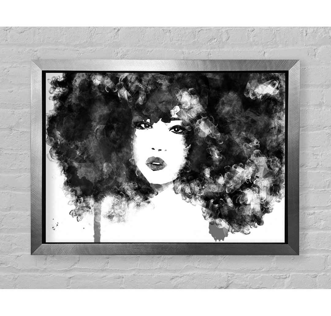 Black Big Hair - Einzelner Bilderrahmen Kunstdrucke