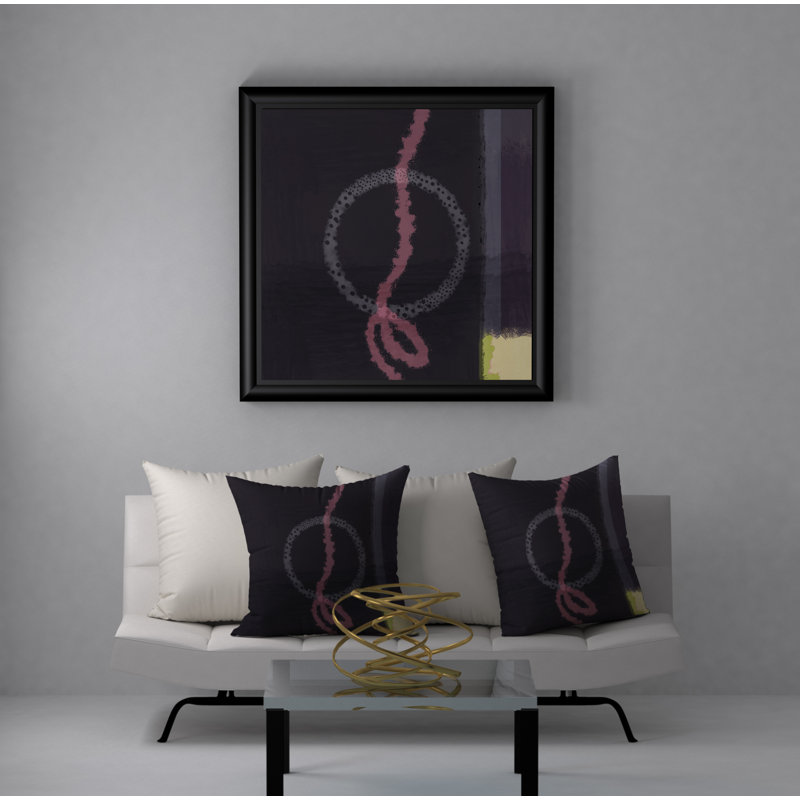 Abstract Reversible Throw Pillow, 20" x 20"