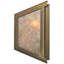 Applique murale carrée 1 lumière en pin
