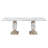 Beige and Natural Dining Table Set