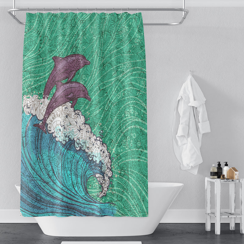 Rideau de douche simple Soler, H 93 po x l 70 po