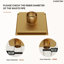 Drain de douche carré 6 "avec couvercle grillagé, drain de plancher avec crépine-111047324
