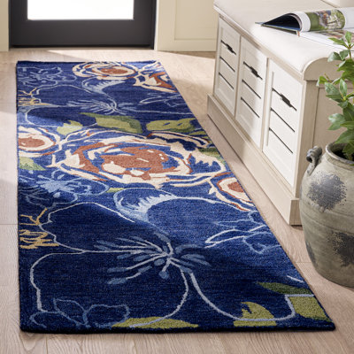 Laine touffetée à la main Jardin; Tapis d'intérieur floral en coton