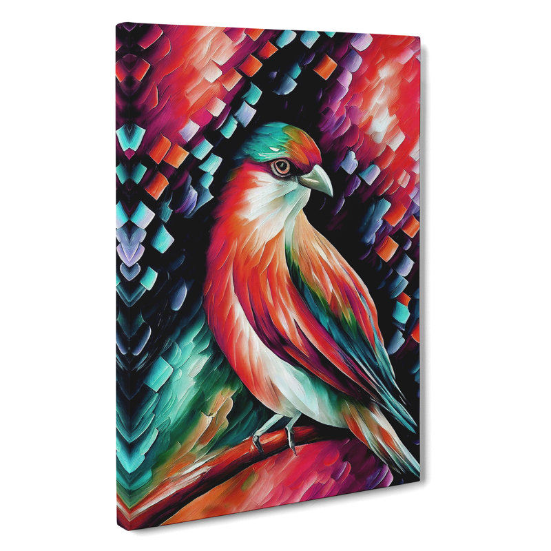Bird Portrait No.4 - Print, Wrapped Canvas, 60cm H x 40cm W x 3cm D, No Matte