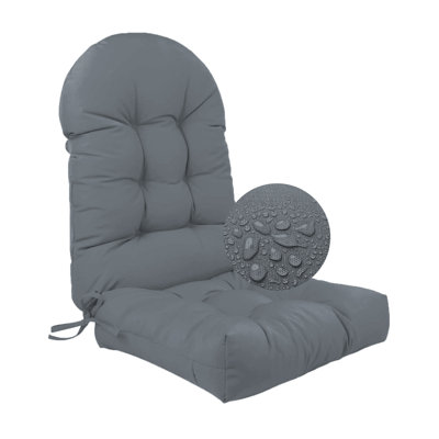 Waterproof Fade Resistant Adirondack Chair Cushion, Multi-Scene Comfort Cushion for Backyard Porch Poolside Indoor Leisure Chairs