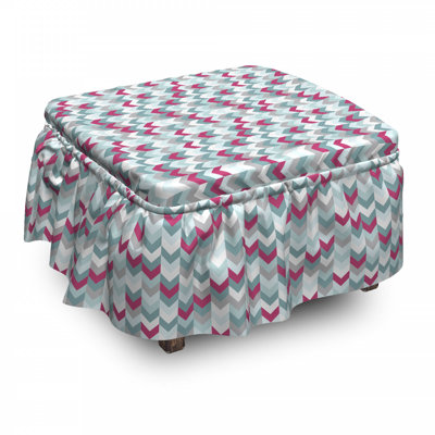 Box Cushion Ottoman Slipcover