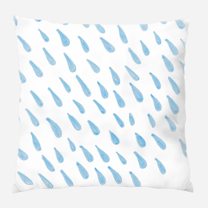 Housse et insert de coussin carré Nettles, Microsuède, Intérieur