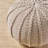  Hand-Knitted Pouf Ottoman, Soft Cotton Braid Round Floor Cushion, Beige