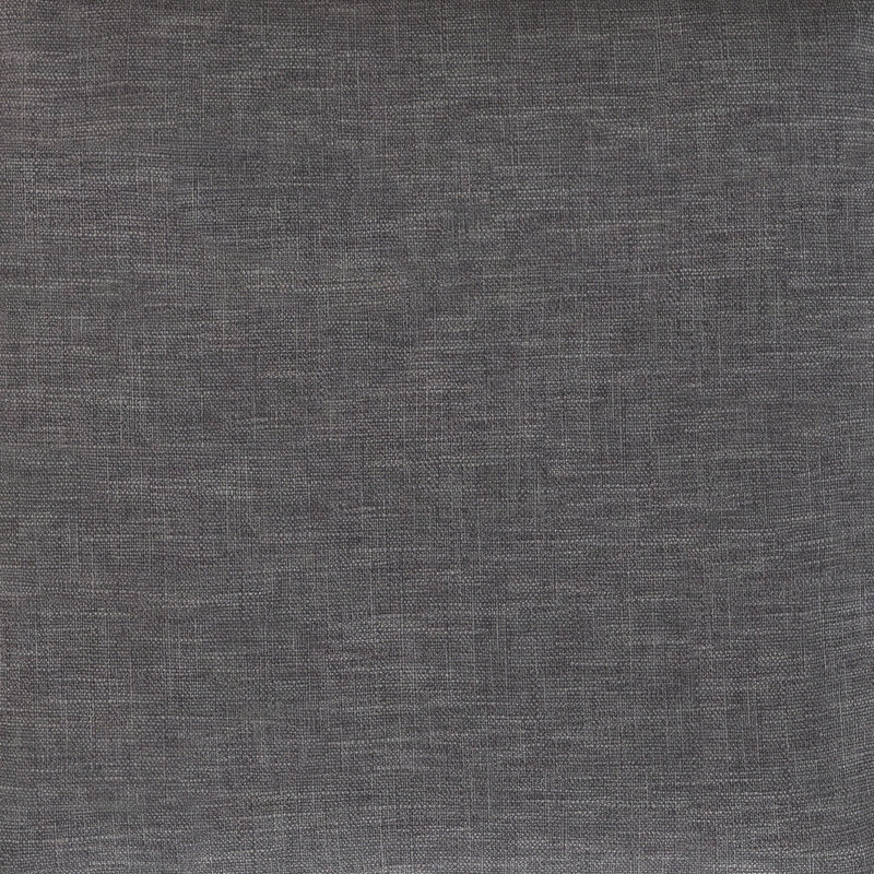 Slate Gray Linen Mid-Century Modern Storage Ottoman
