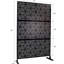 Paravent en métal autoportant de 76 po H48 po pour patio, terrasse, balcon. La rouille, élégante, rehausse l'intérieur et l'extérieur pour une utilisation intérieure et extérieure. Décoratif, rouille-121599776