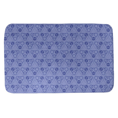 Tapis de bain géométrique rectangulaire antidérapant Circles Waves