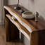 Console brun simple de style rétro-975035220