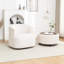 Fauteuil demi-tonneau pivotant avec repose-pieds Pietsch